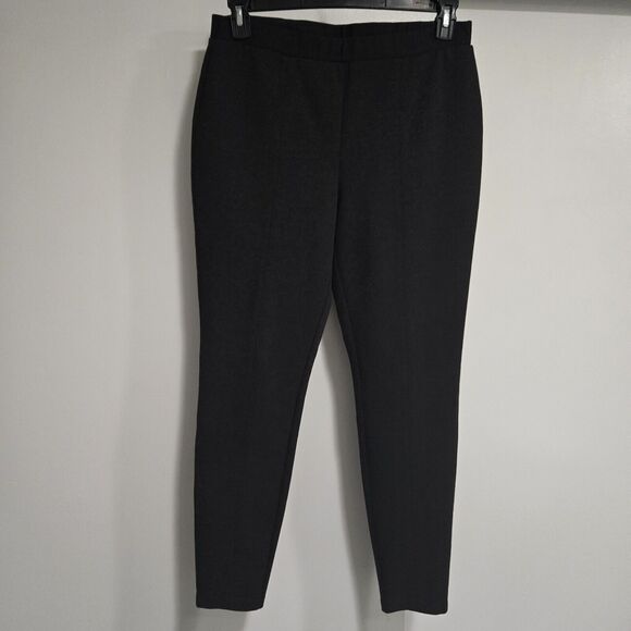 Chico's Pants - So‎ Slimming Chico's Size 1 (M) Dark Gray Ponte Knit Pull-on Pants 31x27
